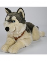 pluche-husky-met-riem-62cm